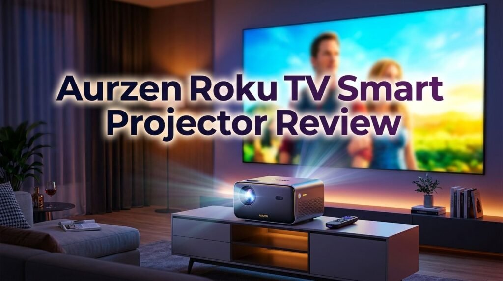 Aurzen Roku TV Smart Projector