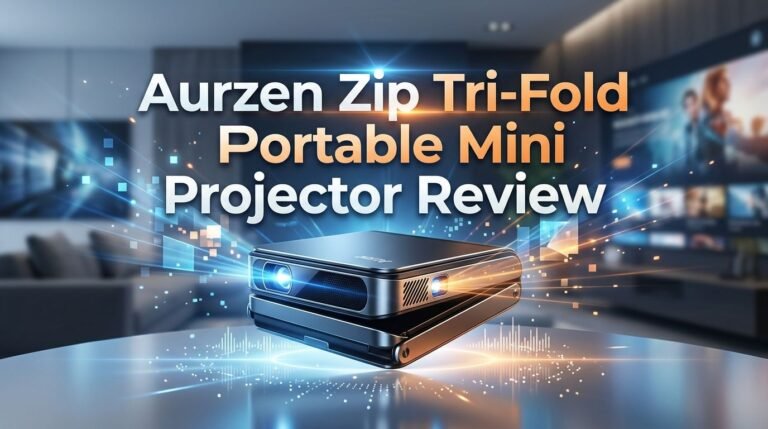 Aurzen Zip Tri-Fold Portable Mini Projector Review 2026