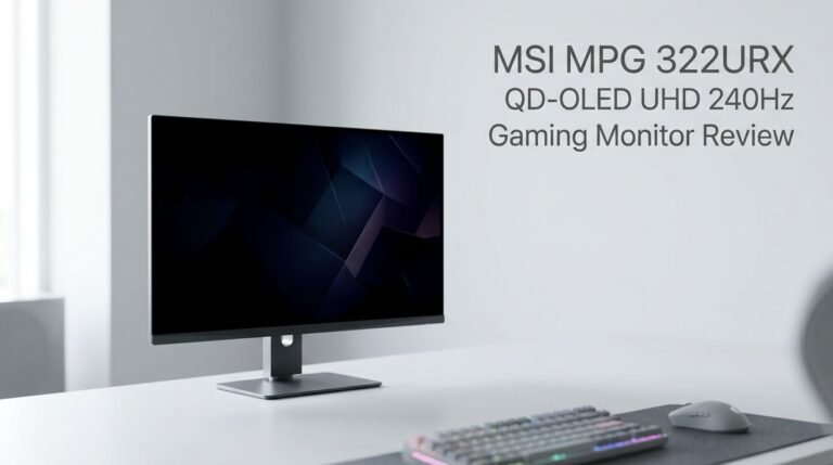 MSI MPG 322URX QD-OLED UHD 240Hz Gaming Monitor Review 2026